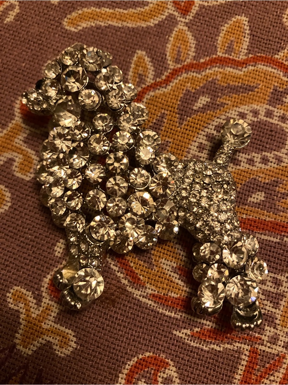 Rhinestone Poodle Pin!